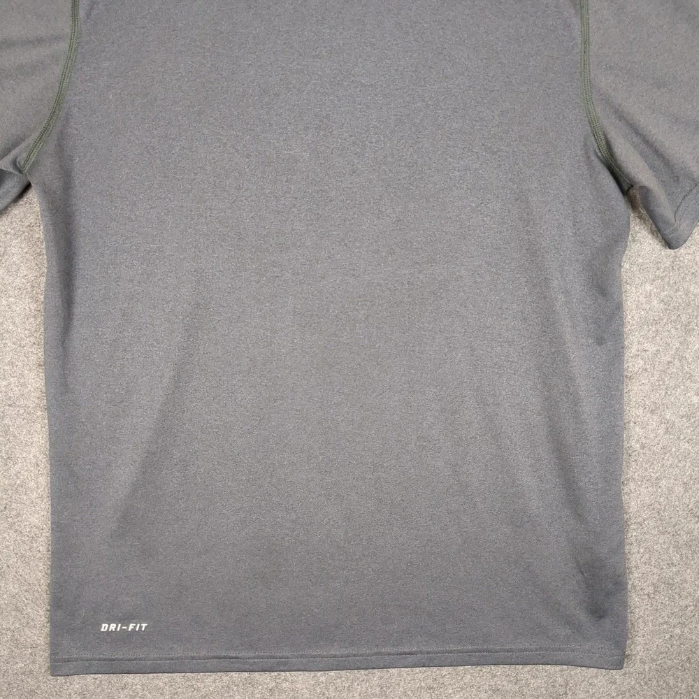 Nike Mens Dri-FIT Short Sleeve Training‎ Shirt Charcoal Gray Size M